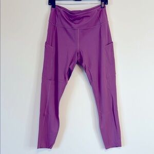 LULULEMON Fast & Fr33 7/8 Tight II Non-Reflective Nulux 25" in Pink/Purp…